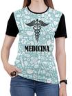 Camiseta Medicina Feminina Veterinaria Biologia Blusa