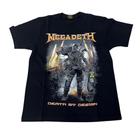 Camiseta Megadeth Death by Design Banda de Rock Blusa Adulto Unissex E017