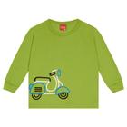 Camiseta Menino kyly Manga Longa em algodão Verde
