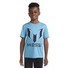 Camiseta Messi Boys' Lifestyle de manga curta com camisa AIR Blue