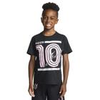 Camiseta Messi Boys' Lifestyle de manga curta e justa