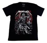 Camiseta Metallica Blusa Adulto Unissex Preta Banda De Rock Bo592 BM