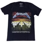 Camiseta Metallica Master of Puppets Preta Rock Thrash Metal BO606