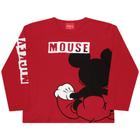 camiseta mickey mouse infantil menino manga longa