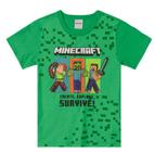 Camiseta Minecraft Infantil em Malha Algodão Jogo Game - Brandili