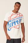 Camiseta Mitchell & Ness Estampada Los Angeles Clippers Off White