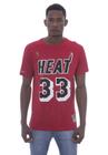 Camiseta Mitchell & Ness Estampada Name Number Miami Heat Alonzo Mourning Vermelha