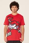 Camiseta Mitchell & Ness Estampada Toronto Raptors Vermelha