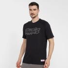 Camiseta Mitchell & Ness NBA Básica Toronto Raptors Estampada Raglan Masculina