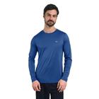 Camiseta Mizuno Masculina Treino Manga Longa Nirvana Azul Snorkel