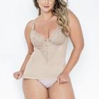 Camiseta Modeladora Dilady 139742 Com Renda