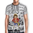 Camiseta Monkey D. Luffy One Piece Série Mangá Adulto e Infantil Cosplay Anime Top Full