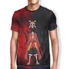 Camiseta Monkey D. Luffy One Piece Série Mangá Adulto e Infantil Cosplay Anime Top Full