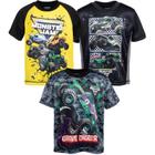 Camiseta Monster Jam Grave Digger El Toro Loco Megalodon 5T