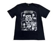 Camiseta Motley Crue Preta Banda De Rock Glam Metal Hcd614 RCH