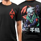 Camiseta Naruto Kakashi Chidori Gamer Geek Nerd