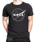 Camiseta Nasa Logo Astronomia Tecnologia Camisa Nerd Geek