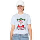 Camiseta Natal Papai Noel Natalina Família Camisa Personalizada Blusa Adulto Algodão com Poliéster