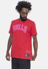 Camiseta NBA Blur Logo Chicago Bulls Vermelha