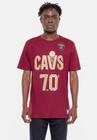 Camiseta NBA City Number Cleveland Cavaliers Bordô Rust