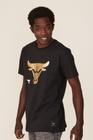 Camiseta NBA Especial Chicago Bulls Casual Preta