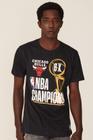 Camiseta NBA Estampada Chicago Bulls Casual Preta