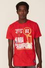 Camiseta NBA Estampada Chicago Bulls Casual Vermellha