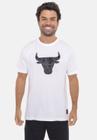 Camiseta NBA Estampada Logo Chicago Bulls Branca