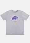 Camiseta NBA Juvenil City Nation Los Angeles Lakers Cinza Mescla