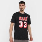 Camiseta NBA Miami Heat Mitchell & Ness Mourning 33 Masculina