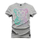 Camiseta Neon Urso Varias Cores Estampada Confortável