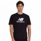 Camiseta New Balance Essentials - masculino - preto e branco