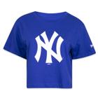 Camiseta New Era Feminina Cropped New York Yankees