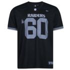 Camiseta New Era Jersey NFL Las Vegas Raiders Core Manga Curta Preta Preto