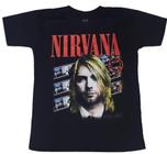 Camiseta Nirvana Preta banda de rock grunge kurt cobain EPI006 BRC