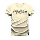 Camiseta Nova York Plus Size Grande Algodão Estampa Dtf Premium