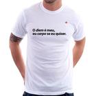 Camiseta O diem é meu, eu carpo se eu quiser - Foca na Moda