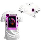 Camiseta Obsession Frente Costas Algodão Estampada Unissex Nexstar Varias Cores