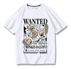 Camiseta One Piece Wanted Nika Luffy Gear 5 Estampa Anime Exclusiva