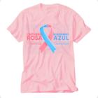 Camiseta outubro rosa novembro azul mês prevenção ao cancer