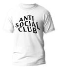 Camiseta Oversized 100% Algodão Anti Social Club com Estampa DTF       4o