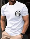 Camiseta Oversized Cerebro Fone T-Shirt Premium Masculina Feminina 100% Algodão Reforçada Moda Street