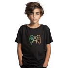 Camiseta Oversized Infantil Gola Redonda Manga Curta Tamanho 2 ao 16 Anos