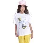 Camiseta Oversized Juvenil Feminino Amofany When Class Is Over - BRANCO - PP