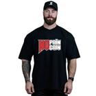 Camiseta Oversized Masculina Básica Estampa Criativa Personalizada No Pain No Gain Tendência Casual