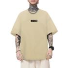 Camiseta Oversized Masculina Estampa Money Confortável Moda Streetwear Casual Estilosa Tendência Lazer