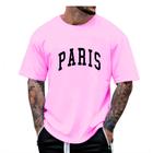 Camiseta Oversized Masculina Paris Streetwear Academia Maromba