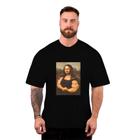 Camiseta Oversized Masculina Streetwear Monalisa Forte Larga