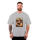 Camiseta Oversized Masculina Streetwear Monalisa Forte Larga