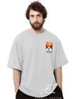 Camiseta Oversized Personalizada Estampada Masculina Algodão Estampada Gola Careca Ref 15